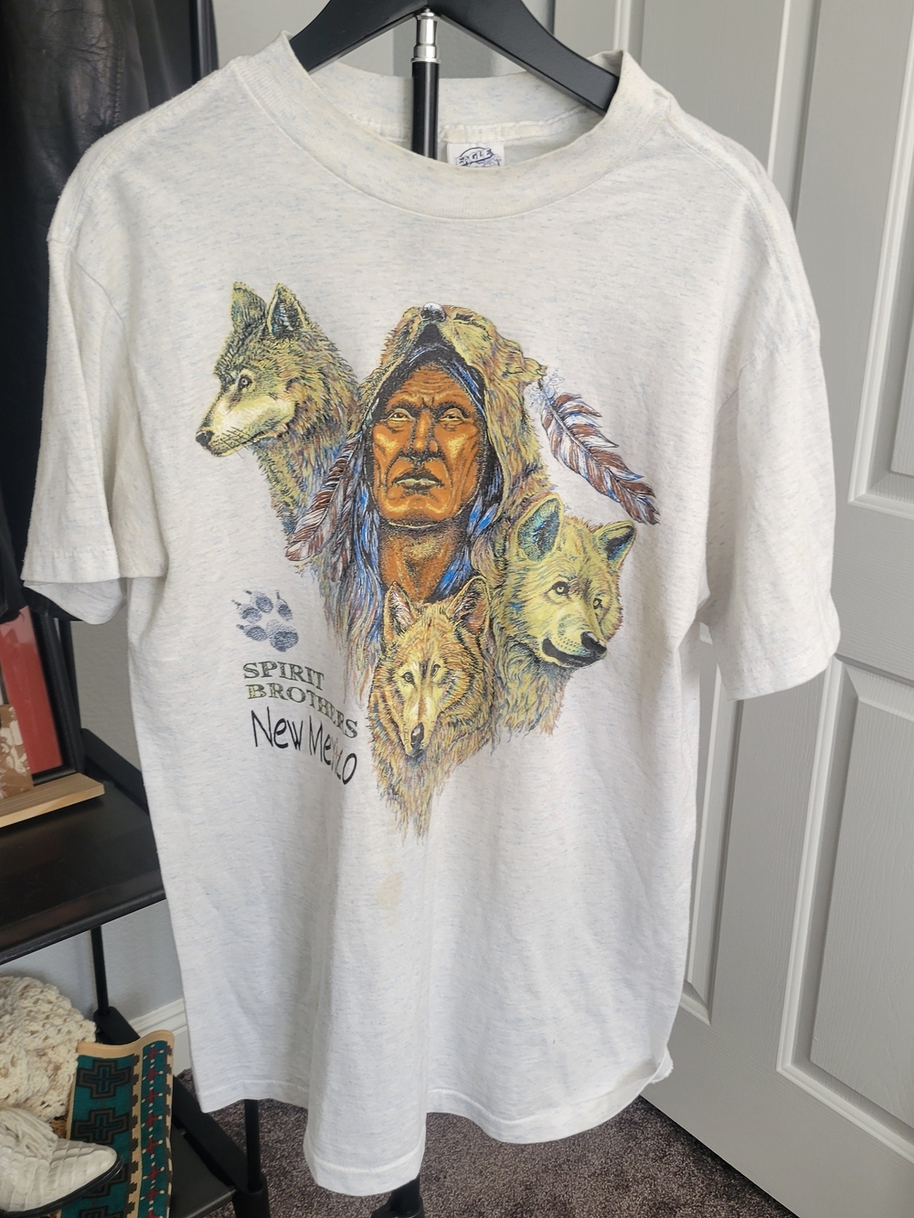 White 'Spirit Brothers New Mexico' Graphic T‑Shirt